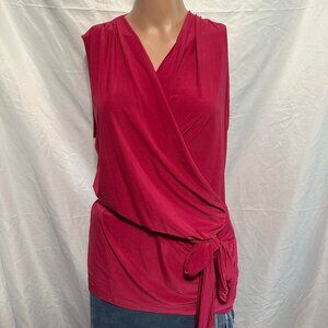 The Limited women's pink wrap sleeveless blouse size L